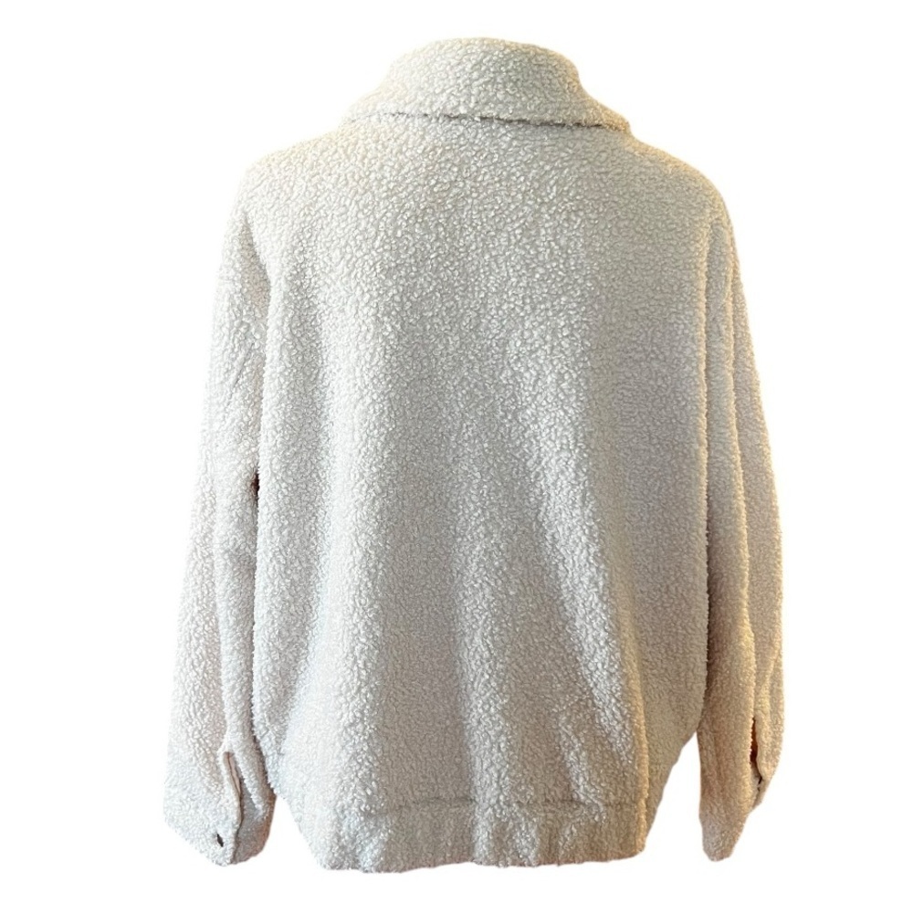 NWT Jean Jacket Style Faux Shearling Jacket SZ M - Picture 3 of 9